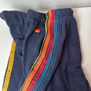 AVIATOR NATION STRIPE SWEATPANTS (SMALL)